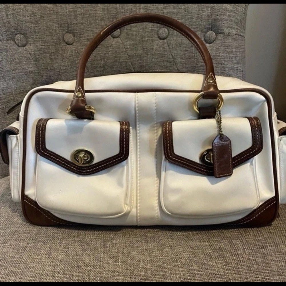 Coach Brown Leather Label